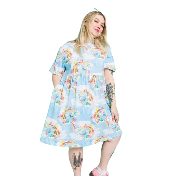 Care Bears Dam/Kvinnor Moln Smock Klänning M Blå Blue M