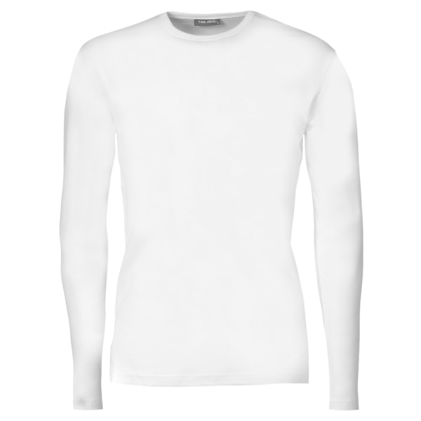 Tee Jays Herr Interlock Långärmad T-shirt M Vit White M