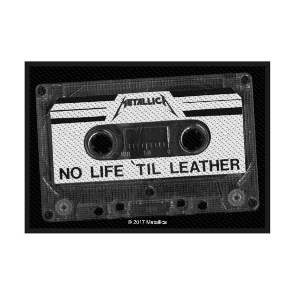 Metallica No Life ´Til Läder Patch One Size Svart/Vit Black/White One Size