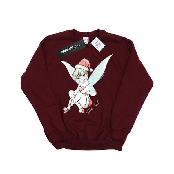 Disney Boys Tinkerbell Julfe Sweatshirt 7-8 År Bur Burgundy 7-8 Years