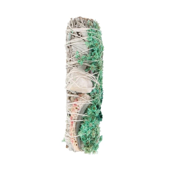 Something Different White Sage Quartz Smudge Stick Wand One Size White/Green One Size