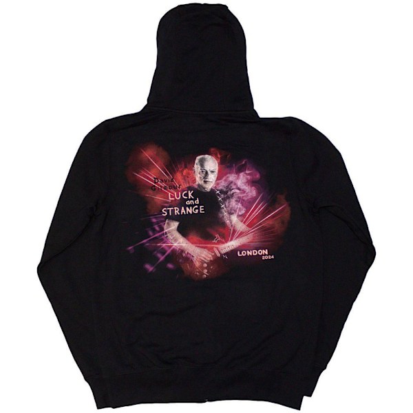 David Gilmour Unisex Vuxen Luck & Strange London Ryggtryck Ful Black XL