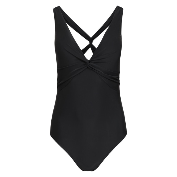 Mountain Warehouse Dam/Dam Maldiverna Slim One Piece Swimsu Black 14 UK