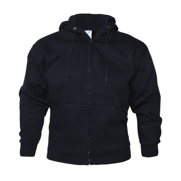 Absolute Apparel Mens Zip Thru Hood 2XL Marinblå Navy 2XL