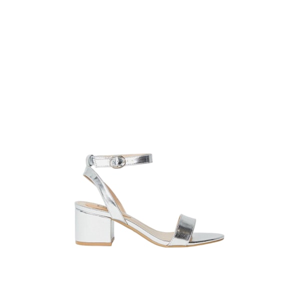 Dorothy Perkins Damskor/Damer Tommi Barely There Medium Block H Silver 7 UK