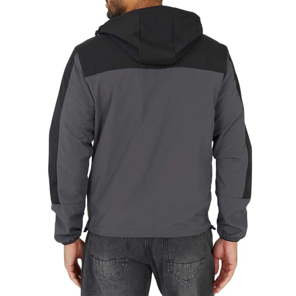Brave Soul Herr Färgblock Windrunner Jacka L Kol Charcoal L