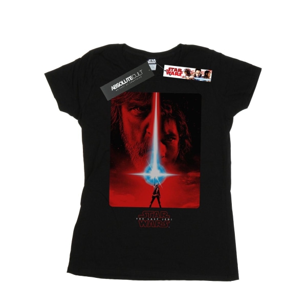Star Wars Womens/Ladies The Last Jedi Red Poster Cotton Boyfrie Black XL