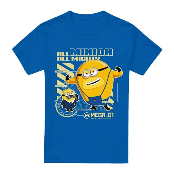 Despicable Me 4 Herr Mega Minions Ritning T-Shirt L Kunglig Blå Royal Blue L