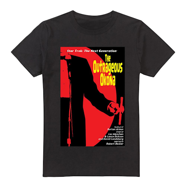 Star Trek Herr The Next Generation Säsong 2 Avsnitt 4 T-Shirt X Black XL