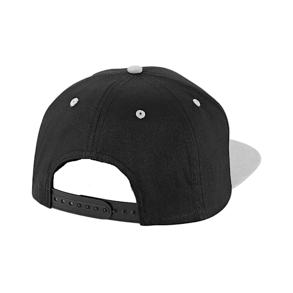 Beechfield Contrast 5 Panel Snapback Cap One Size Svart/Grå Black/Grey One Size