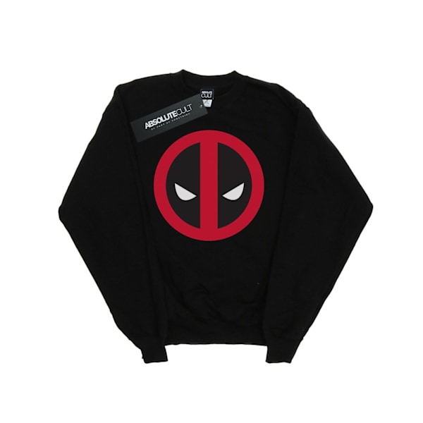 Marvel Herr Deadpool Stor Ren Logotyp Sweatshirt M Svart Black M