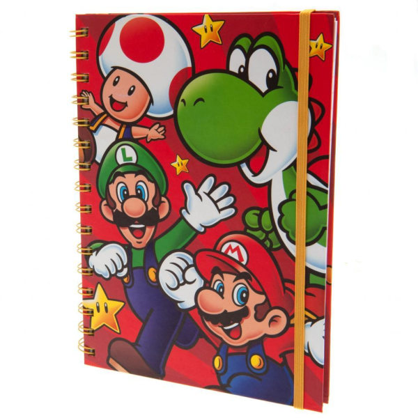 Super Mario Character Spiral Notebook A5 Röd Red A5