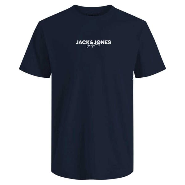 Jack And Jones Herr Corp T-shirt i bomull (5-pack) M Vit/Grå White/Grey/Navy/Olive/Beige M