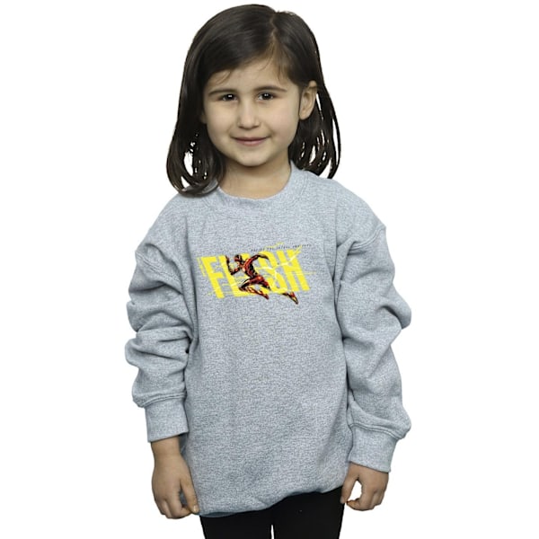 DC Comics Girls The Flash Lightning Dash Sweatshirt 12-13 år Sports Grey 12-13 Years