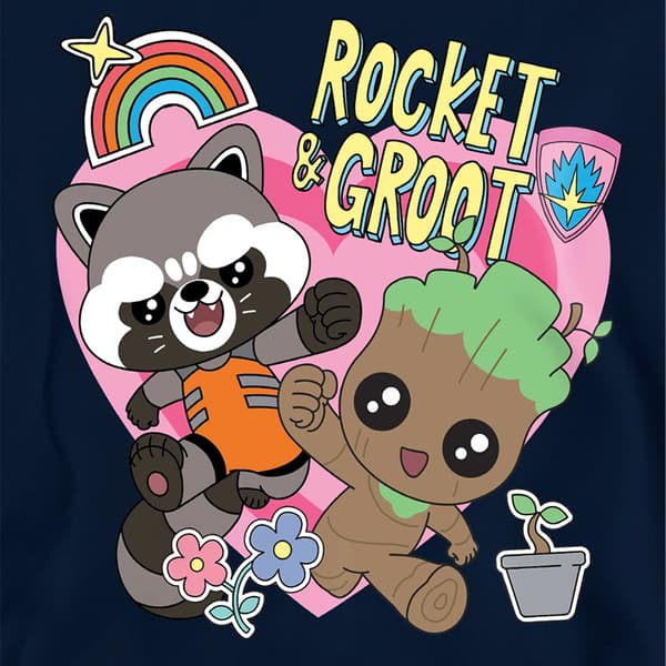 Guardians Of The Galaxy Barn/Barn BFF Rocket & Groot Tröja Black 9-11 Years