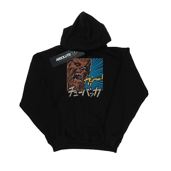 Star Wars Pojkar Chewbacca Roar Pop Art Hoodie 7-8 År Svart Black 7-8 Years