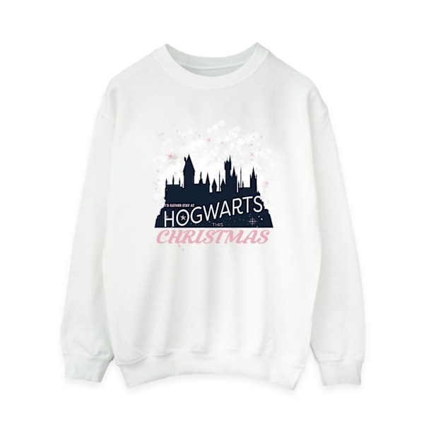 Harry Potter Dam/Dam Hogwarts Jultröja M Vit White M