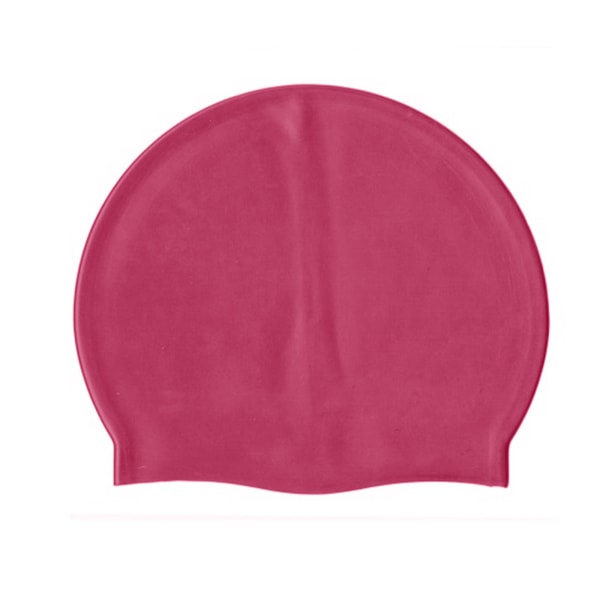 cap Unisex badmössa i silikon för vuxna One Size Rosa Pink One Size