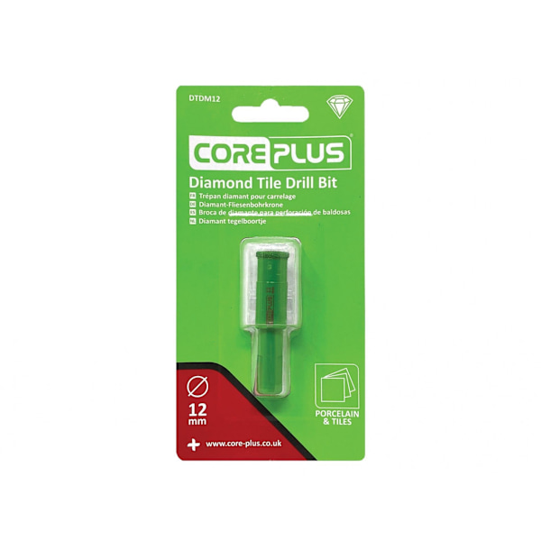 Coreplus Diamant Kakelborr 12mm Flerfärgad Multi Colour 12mm