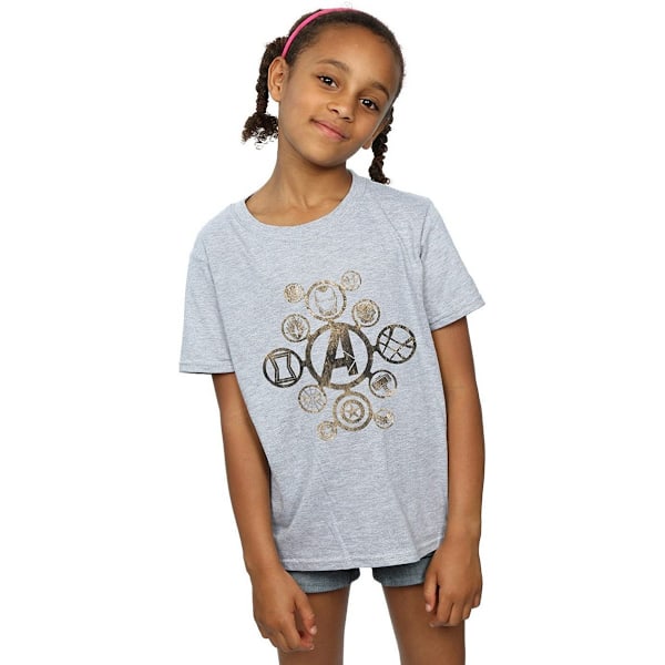 Avengers Infinity War Girls Icons T-shirt 12-13 år Sports Grå Sports Grey 12-13 Years