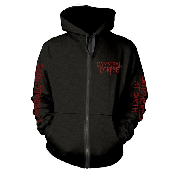 Cannibal Corpse Unisex Adult Butchered At Birth Full Zip Hoodie Black M