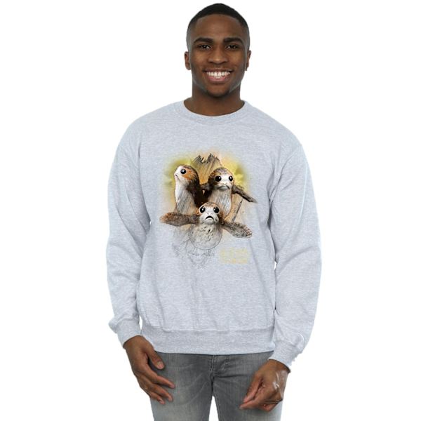 Star Wars Mens The Last Jedi Porgs Borstad Sweatshirt L Sports Sports Grey L