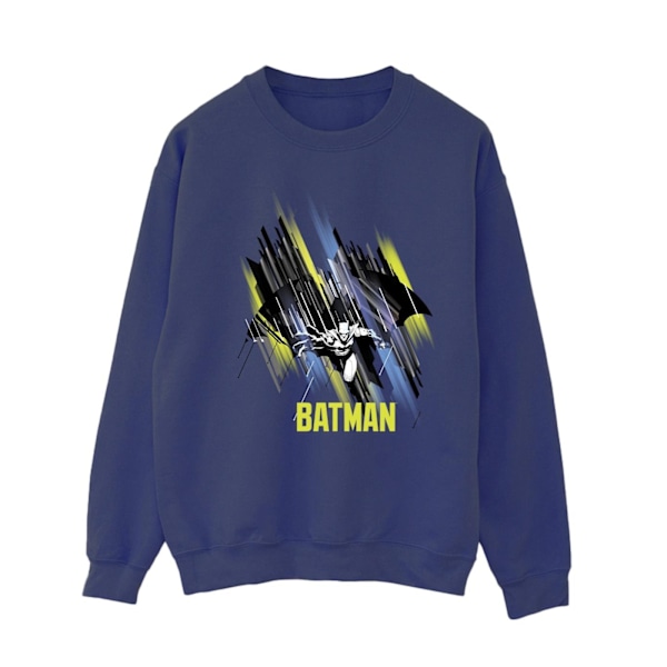 DC Comics Dam/Kvinnor Batman Flygande Batman Sweatshirt XXL Marinblå Navy Blue XXL