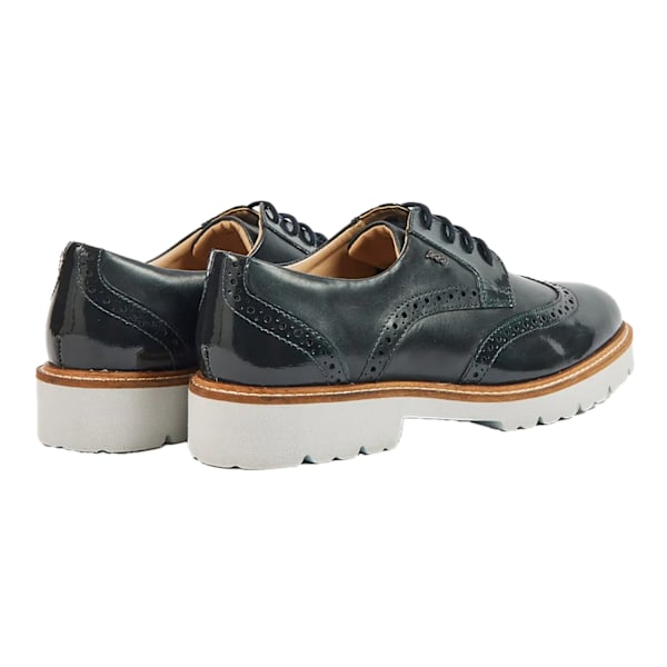 POD Herr Kortney Läder Brogues 3 UK Navy Patent Navy Patent 3 UK