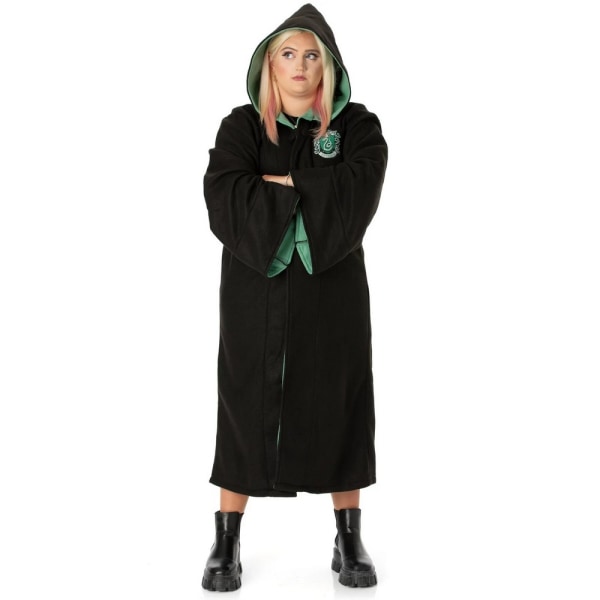 Harry Potter Unisex Vuxen Slytherin Replica Klänning One Size Svart Black/Green One Size