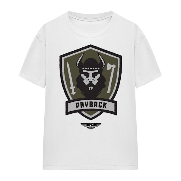Top Gun Unisex Vuxen Payback Logotyp T-shirt L Vit White L