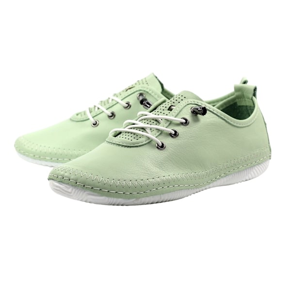 Lunar Dam/Dam Abbie Läder Plimsolls 7 UK Mint Mint 7 UK