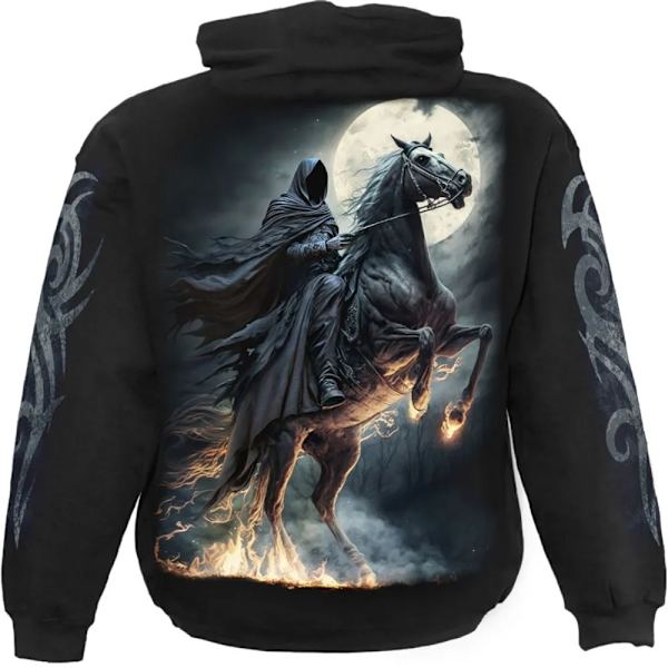 Spiral Direct Unisex Adult Shadow Rider Hoodie XL Svart Black XL
