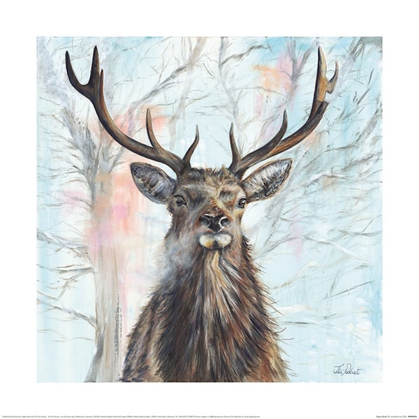 Julia Pankhurst Regal Dawn Poster 40cm x 40cm Brun/Blå Brown/Blue 40cm x 40cm