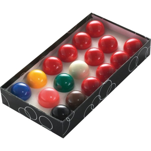 PowerGlide snookerbollar (paket med 22) 5,5 cm röd/flerfärgad Red/Multicoloured 5.5cm