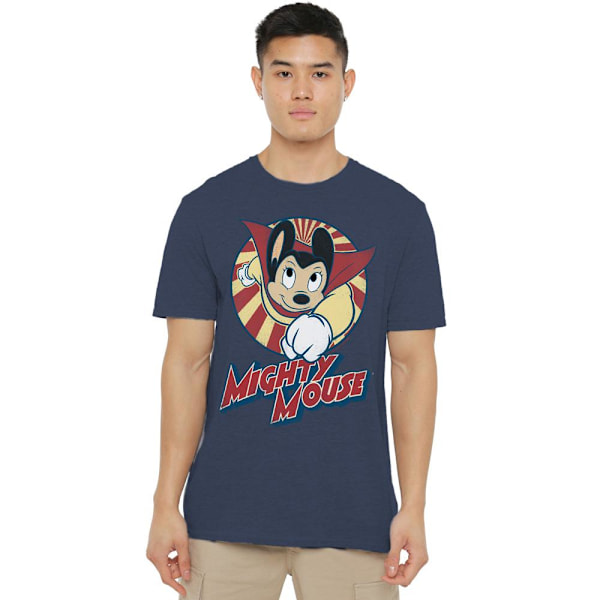 Mighty Mouse Unisex Vuxen The One The Only T-Shirt 3XL Marinblå Navy 3XL