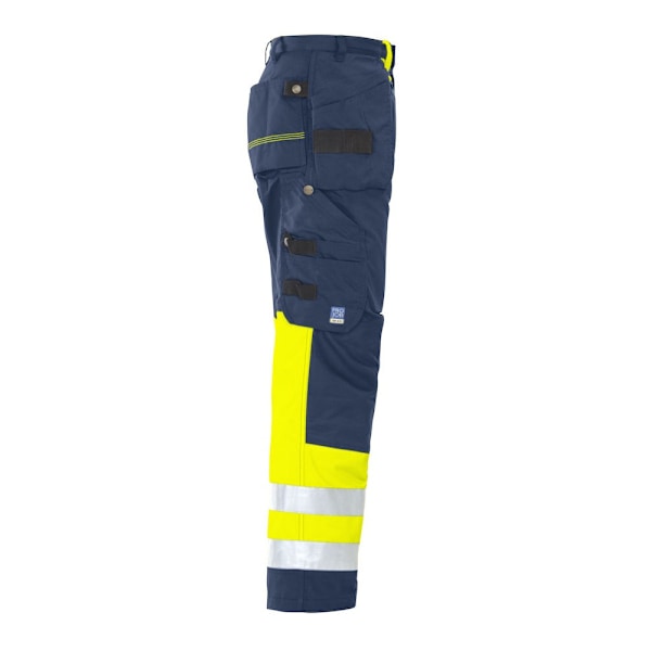 Projob Herr High-Vis Cargo Byxor 36T Gul/Marinblå Yellow/Navy 36T