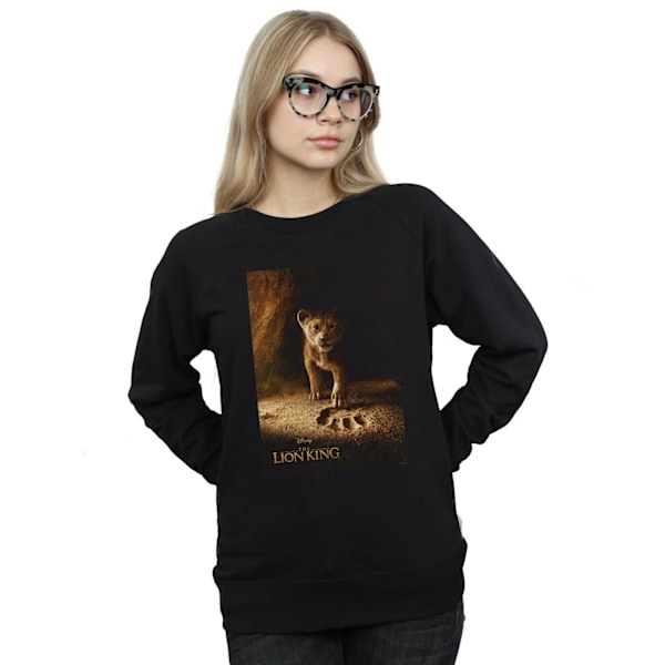 Disney Dam/Damer Lejonkungen Film Simba Poster Sweatshirt Black M