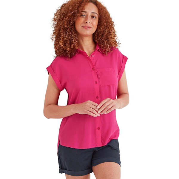 TOG24 Dam/Kvinna Alston Kortärmad Skjorta Storlek 16 UK Hibiskusrosa Hibiscus Pink 16 UK