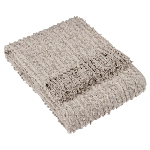 Hoem Arvo Bouclé Fransad Släng 180cm x 130cm Fjäder Feather 180cm x 130cm