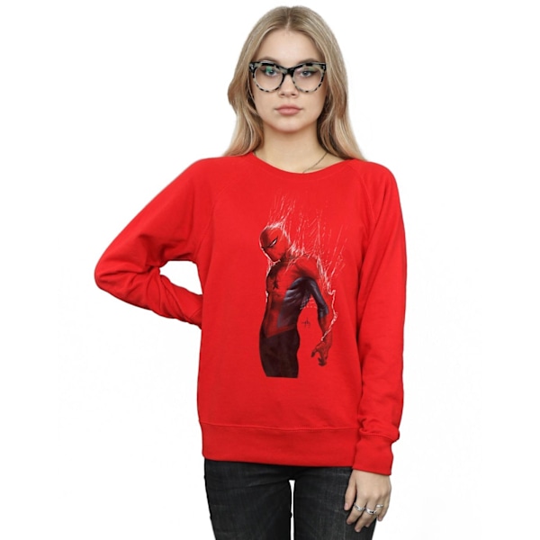 Marvel Dam/Kvinnor Spider-Man Web Wrap Sweatshirt M Röd Red M