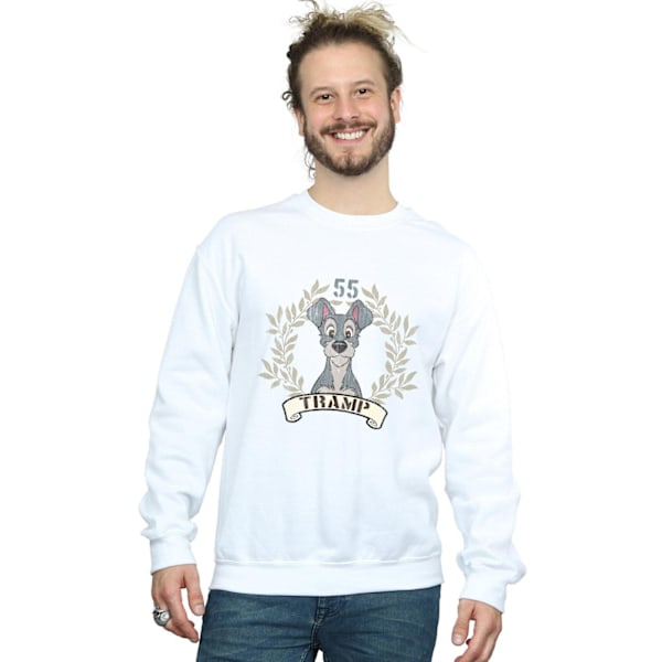 Disney Herr Lady And The Tramp Tramp Sedan 55 Sweatshirt 5XL Vit White 5XL