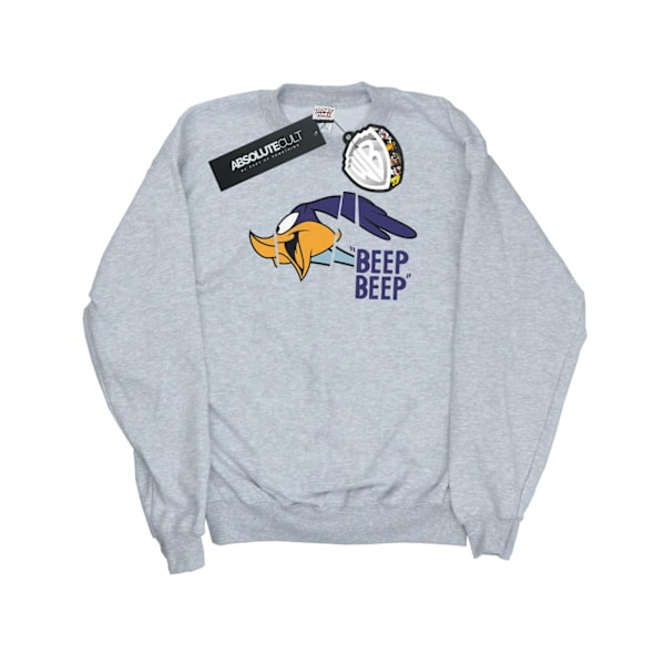 Looney Tunes Dam/Damer Beep Beep Road Runner Bomullströja Heather Grey XXL