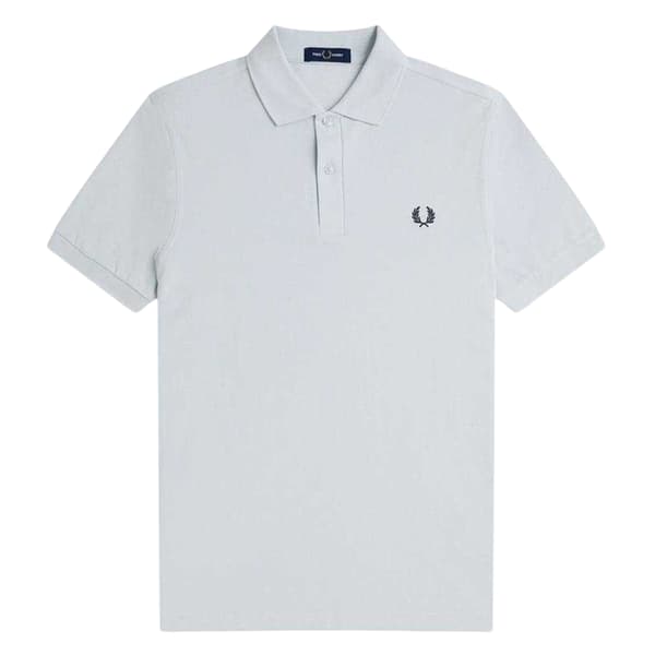 Fred Perry Herr Logotyp Bomull Pikétröja M Isblå Ice Blue M