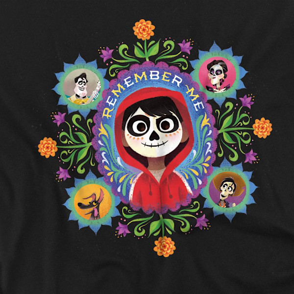 Coco Unisex Vuxen Remember Me Miguel Ernesto Imelda Hector T-Sh Black M