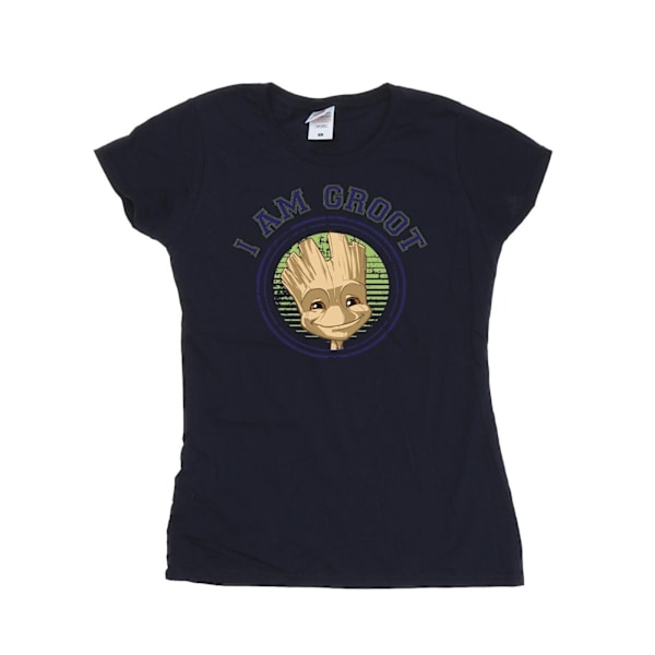 Guardians Of The Galaxy Dam/Damer Groot Varsity Bomull T-shirt Navy Blue M