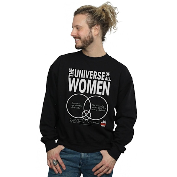 The Big Bang Theory Herr The Universe Of All Women Sweatshirt 4 Black 4XL