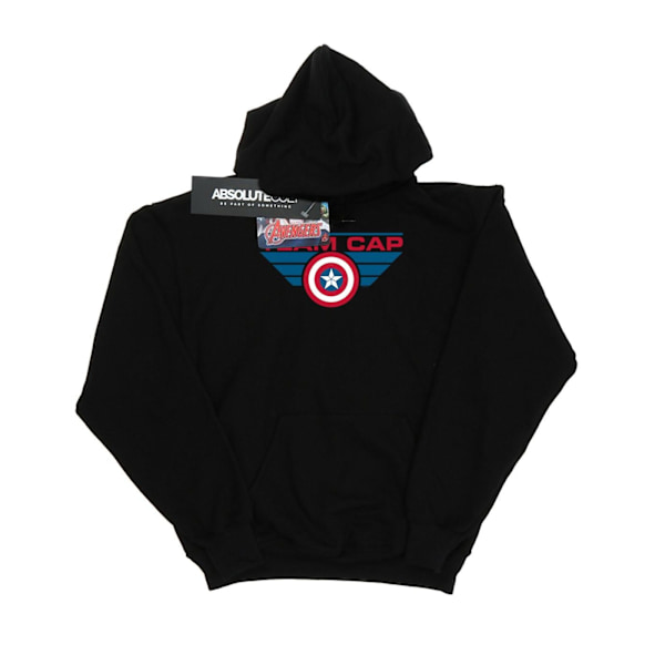 Marvel Girls Captain America Civil War Team Cap Hoodie 12-13 år Black 12-13 Years