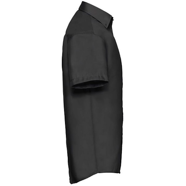 Russell Collection Herr Kortärmad Ultimate Non-Iron Skjorta 16 Black 16inch