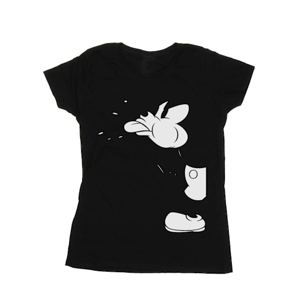 Disney Dam/Kvinnor Mickey Mouse Cut Bomull T-shirt M Svart Black M