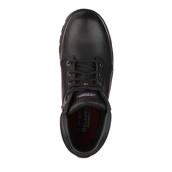 Skechers Herr Workshire Läder Stålhätta Säkerhetskängor 12 U Black 12 UK